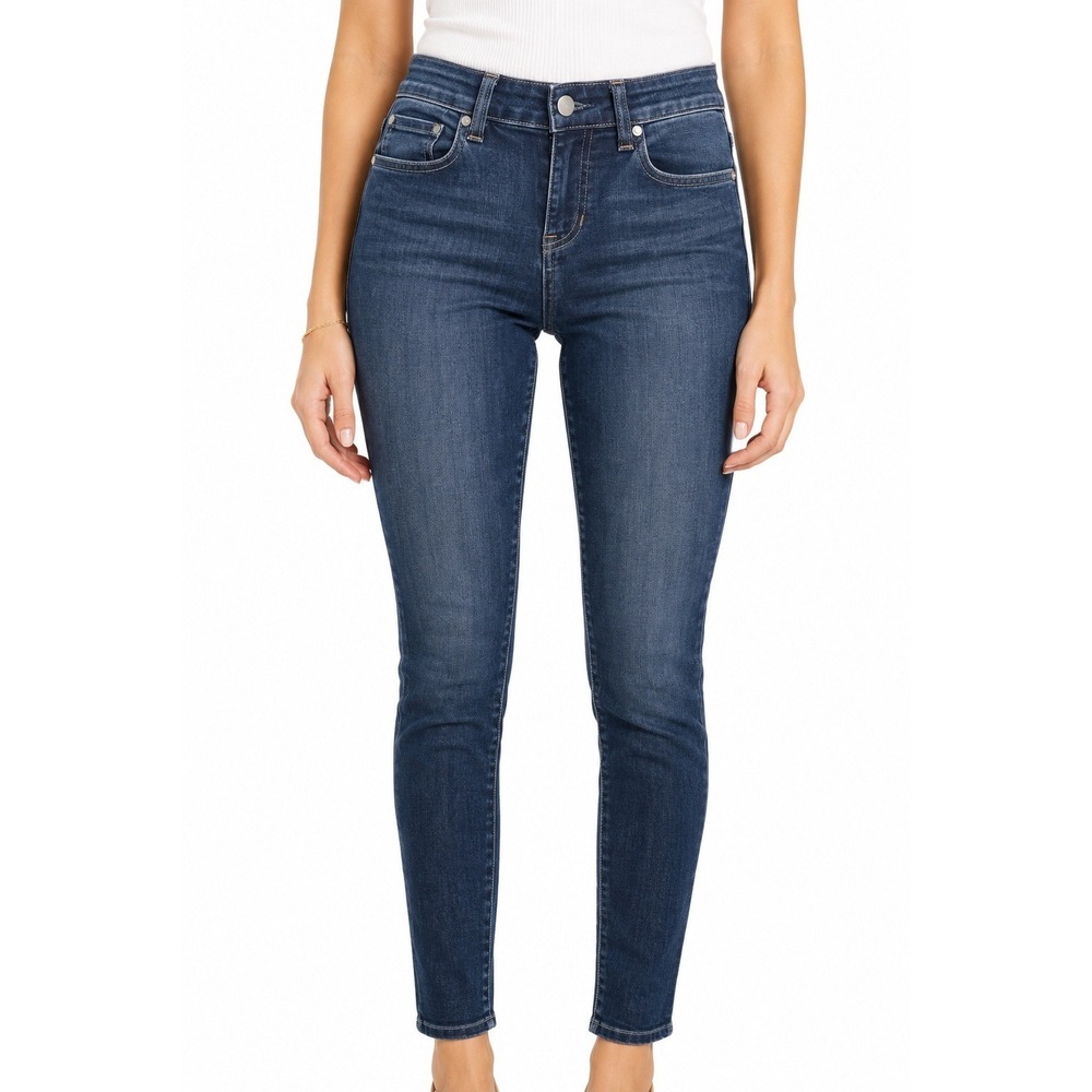Eileen Fisher Petite Dark Wash Stretch Skinny Jeans Size 2P‎